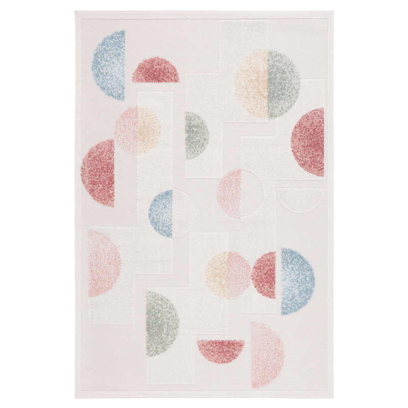Dabir Performance Geometric Indoor/Outdoor Area Rug, Rectangle 4'5" x 6'5"