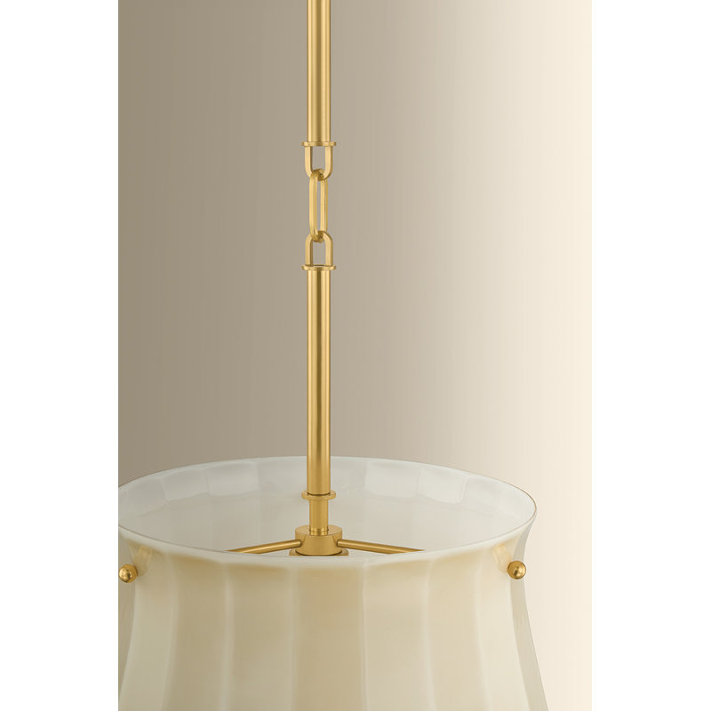 Nevins Pendant, 14, Aged Brass