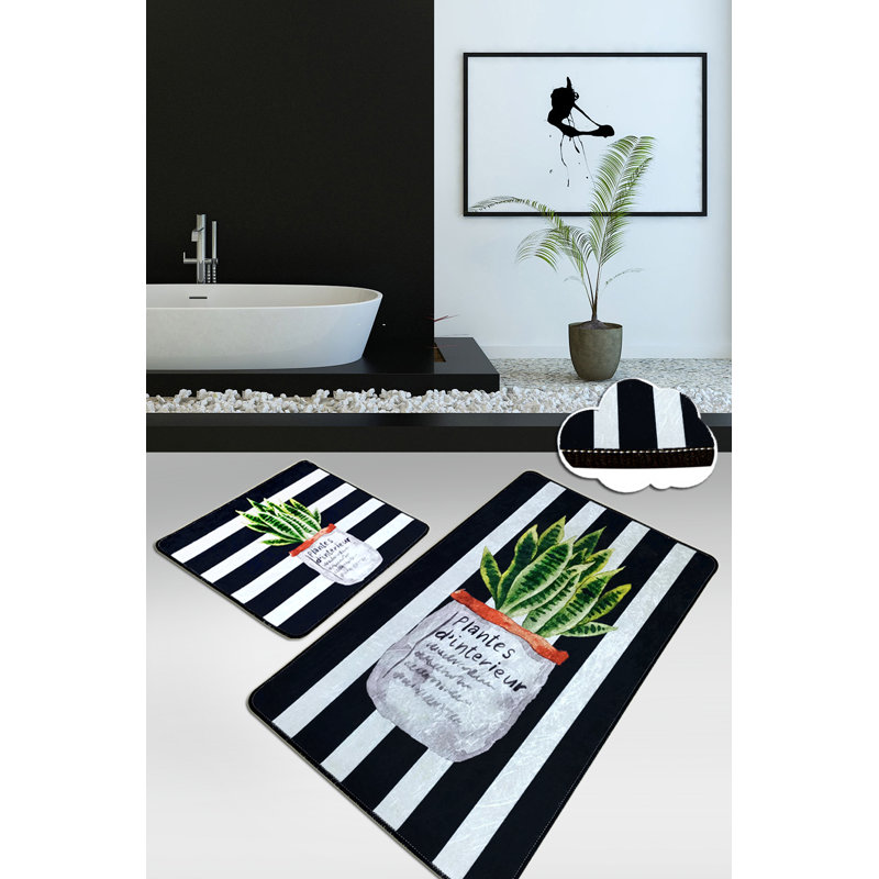 Velvet Non-Slip Bath Mat