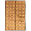 Tapis géométrique brun foncé noué à la main Checotah