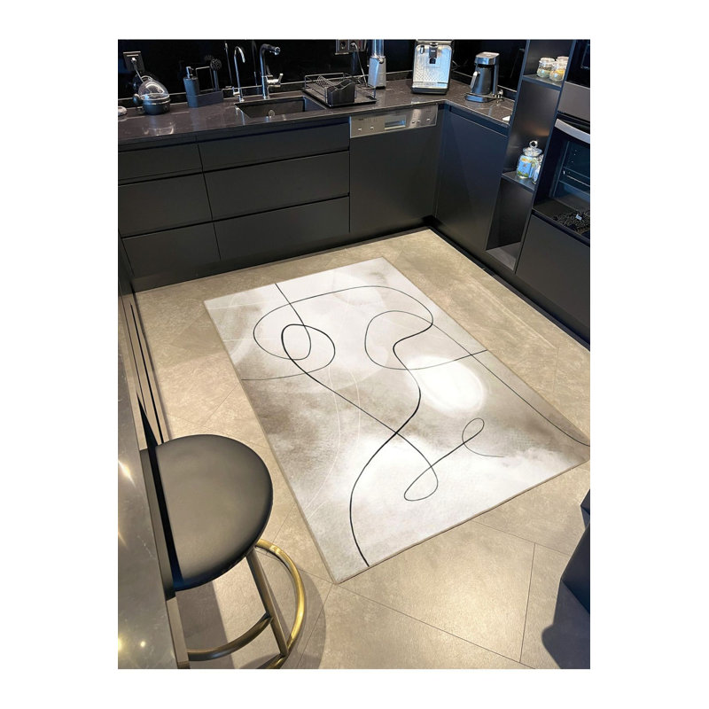 Tapis lavable doux, Sous-tapis rectangulaire 2 pi 4 po x 3 pi 11 po