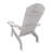 Outdoor Indoor White Chair With Umbrella Slot, Solid Hardwood, Comfortable Seat, For Patio, Porch, Deck, Garden, Poolside, Easy Assembly Wood Hole - Relaxing Comfort, Versatile Use Patio Porch Deck-11269095
