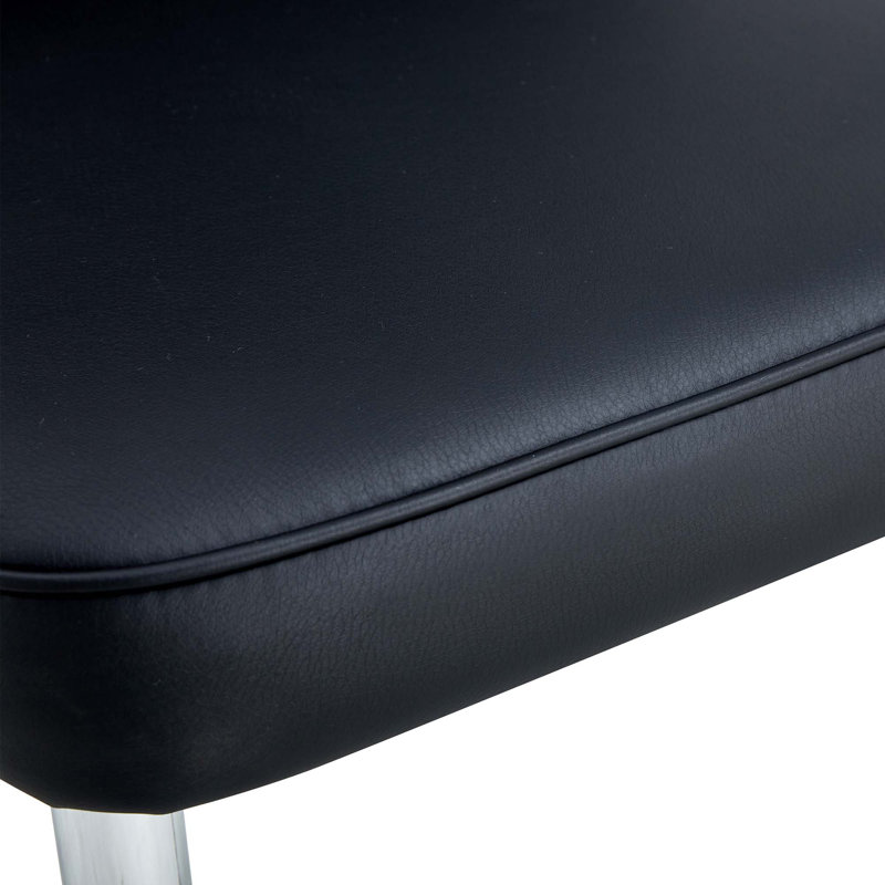 Ensemble de table et de chaises Willistine, ensemble de salle à manger moderne simple en marbre avec chaises en polyuréthane, autocollant en marbre, plateau de table en verre trempé, avec pieds de chaise arqués en métal
