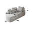 Fauteuil inclinable semi-circulaire 78,5 po 2-en-1 avec coussin de cou et coussins décoratifs, aucun assemblage requis-133054946
