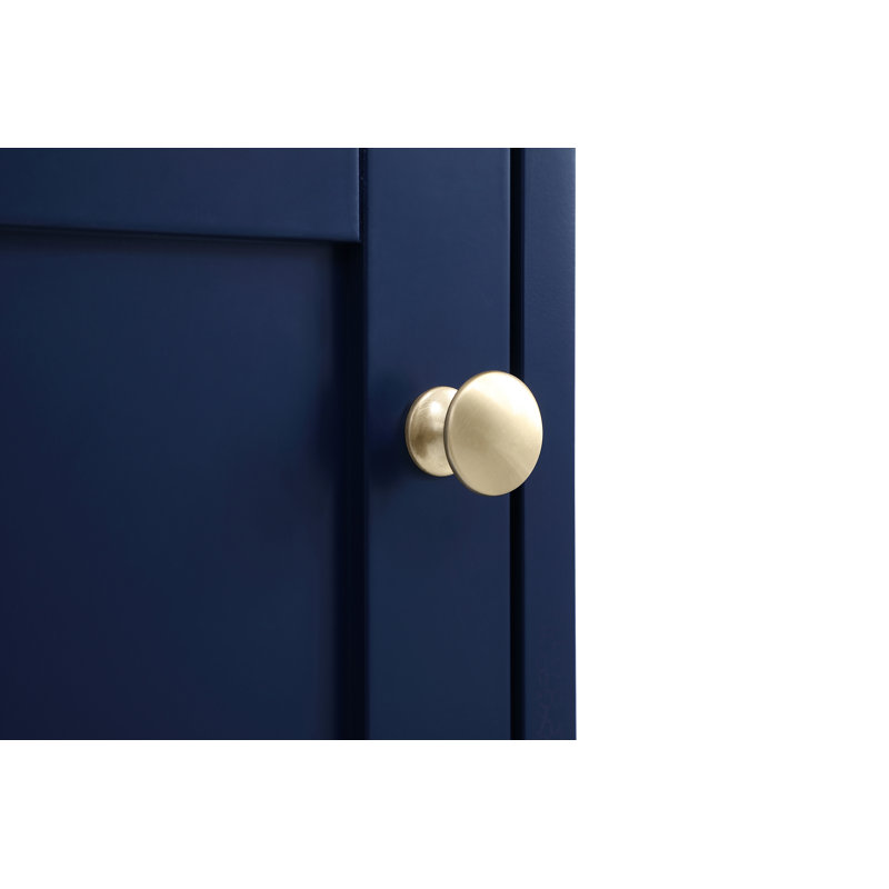 Ensemble de meuble-lavabo simple 18 po Selma, Bleu