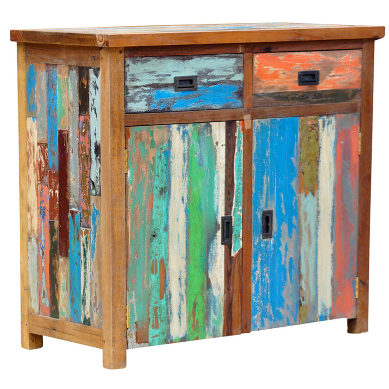 Barnes Teak Solid Wood 39 " W 2 - Drawer Dresser