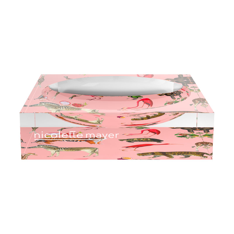 Exotix Flamingo Acrylic Candy Catchall Dish