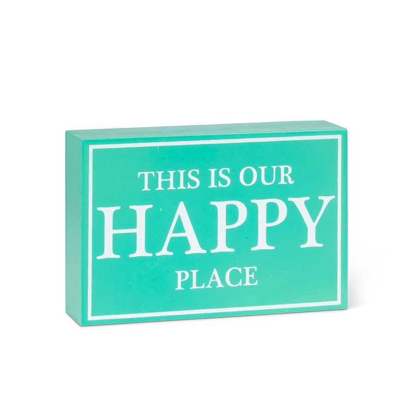 «This is Our Happy Place Block»