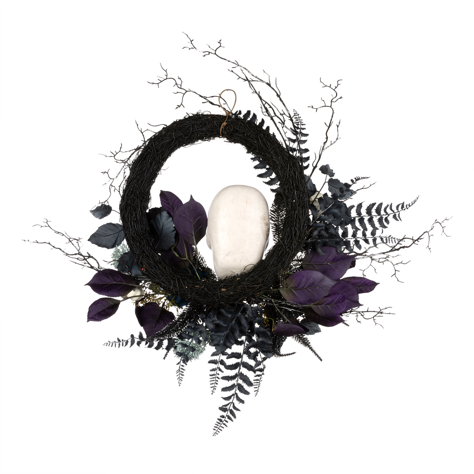 24in. Halloween Skull Wreath