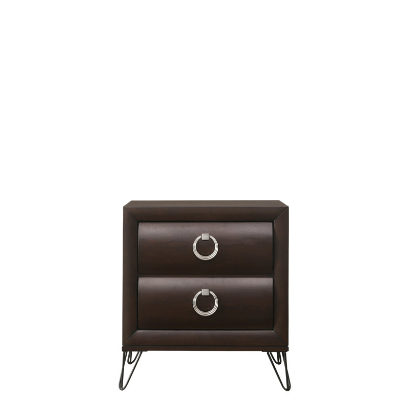Table de chevet foncé Merlot