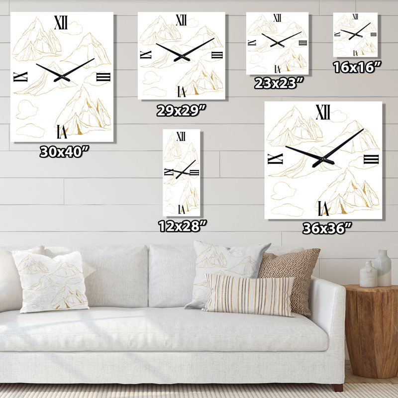 Metal Wall Clock, Small