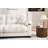 Pleated Chenille Three-Seater Sofa-1569624482