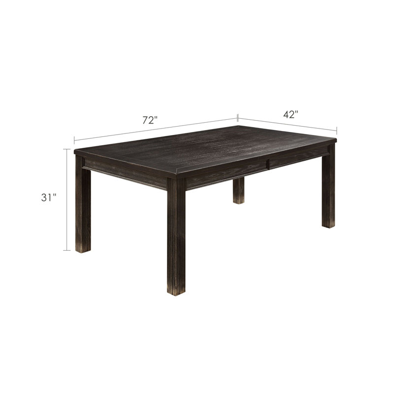 Table de salle à manger rustique Bold, H 30,5 po x l 72 po x P 42 po
