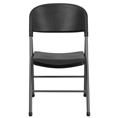 Chaise pliante en plastique avec structure en métal Inbox Zero Capacité 330 lb