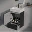 Meuble-lavabo rayé 20 po avec lavabo en céramique-1621190046