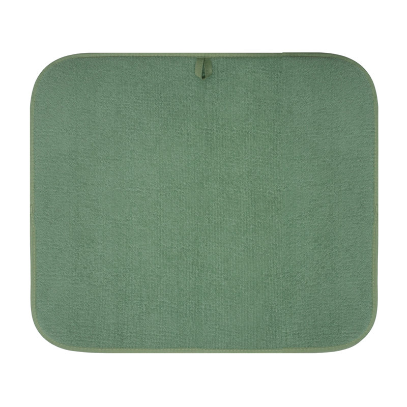 Microfiber Drying Mat 16x18 - Gray, Green