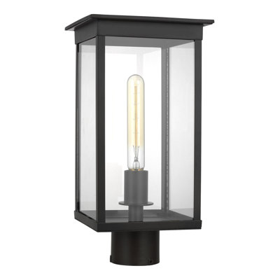 Stained Glass Lantern Head Post Lantern