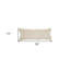 14" X 36" Cream 100% Cotton Zippered Pillow