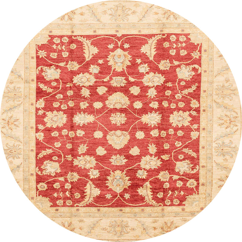 Abstract Indoor Rug, Round 8'