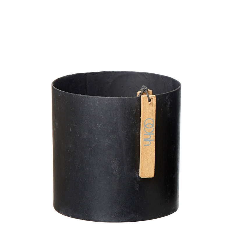 Ensemble de pots à fleurs en bois 3 pièces Pickens, H 4,3 po x l 4,3 po x P 4,3 po, Blanc