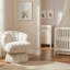 Chaise de meuble-lavabo pivotante rembourrée avec coussin-1813012109