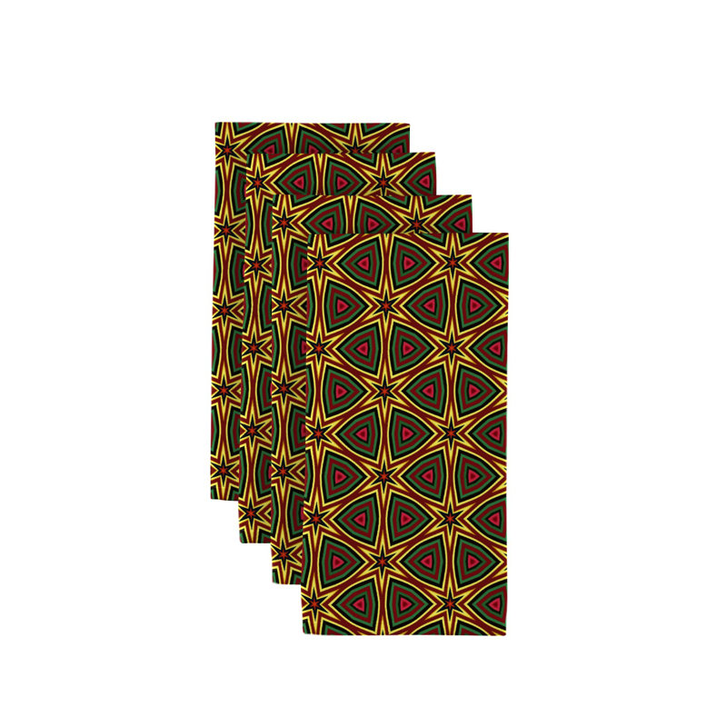 Polyester Geometric Square Napkin