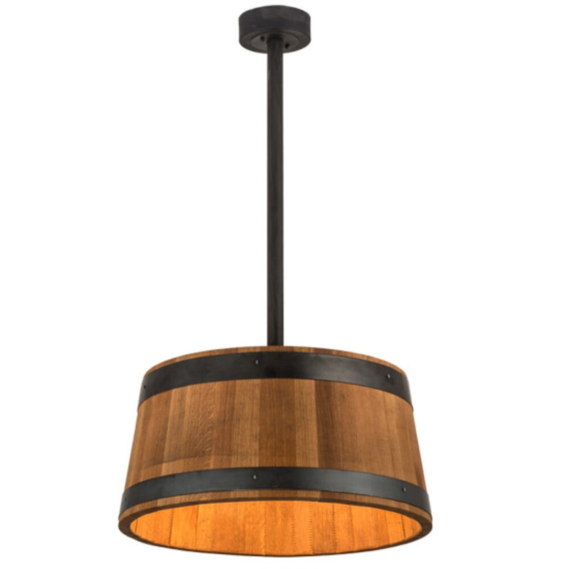 Whiskey Barrel 3 - Light Pendant