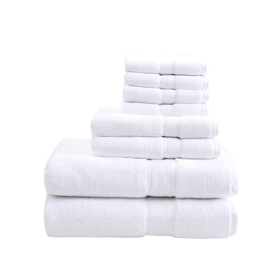 100% Cotton 8 Piece Antimicrobial Towel Set