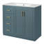 Meuble-lavabo 36 po avec lavabo en céramique-864081872