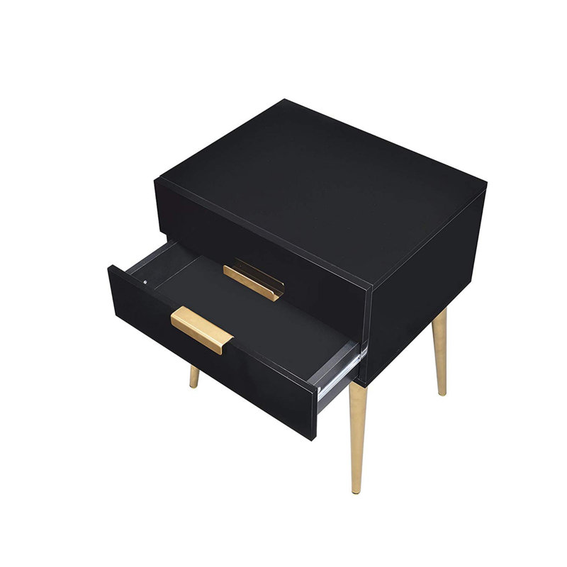 Maydel 20'' W Nightstand, Black
