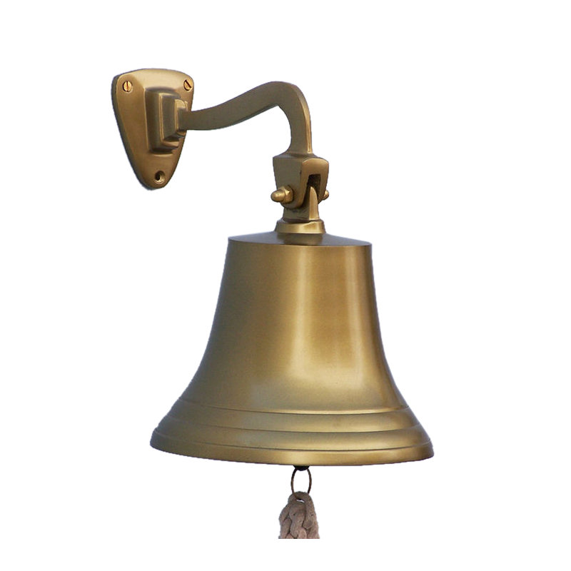 Décoration murale cloche de bateau suspendue, H 9 po x l 6 po x P 6 po