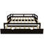 Lit de jour extensible avec couchette, lit de jour en bois avec couchette-1200843010