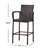 2Pcs Modern Outdoor Stools - Long-Lasting & Metal Frame, Weather , 45.85" Tall, Brown Stylish (2) Metal, 29.90" Seat H,-1552291341
