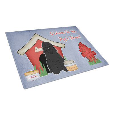 Caroline's Treasures Dog House Glass Bouvier des Flandres Cutting Board