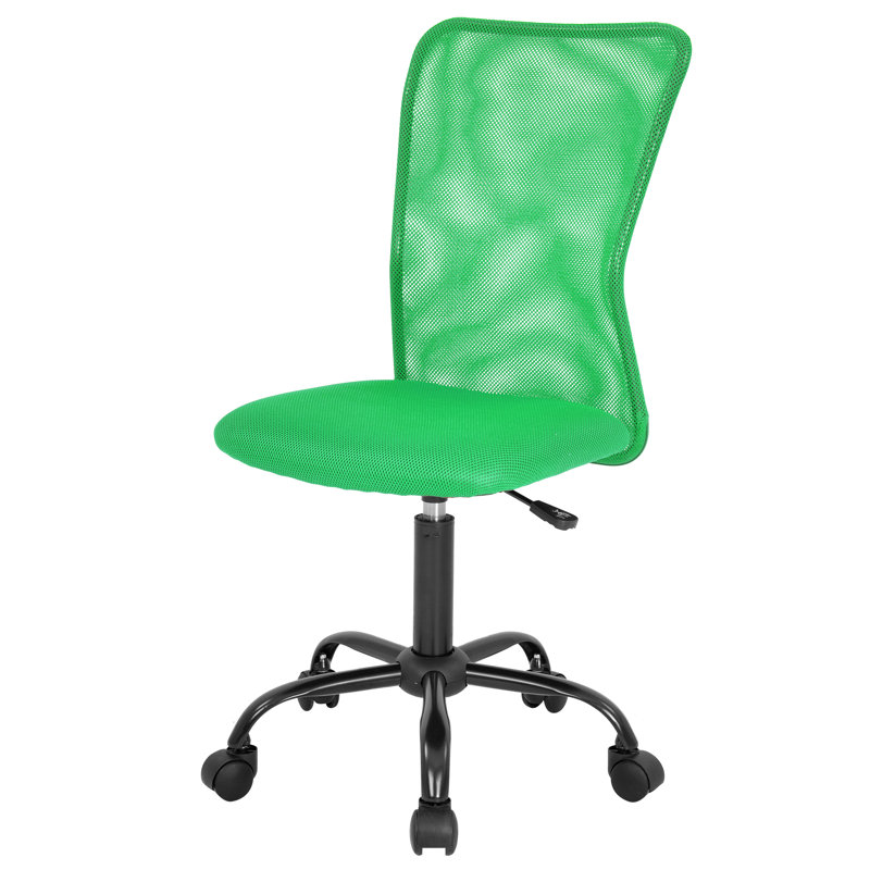 Adjustable Black Mesh Executive Office Chair with Lumbar Support