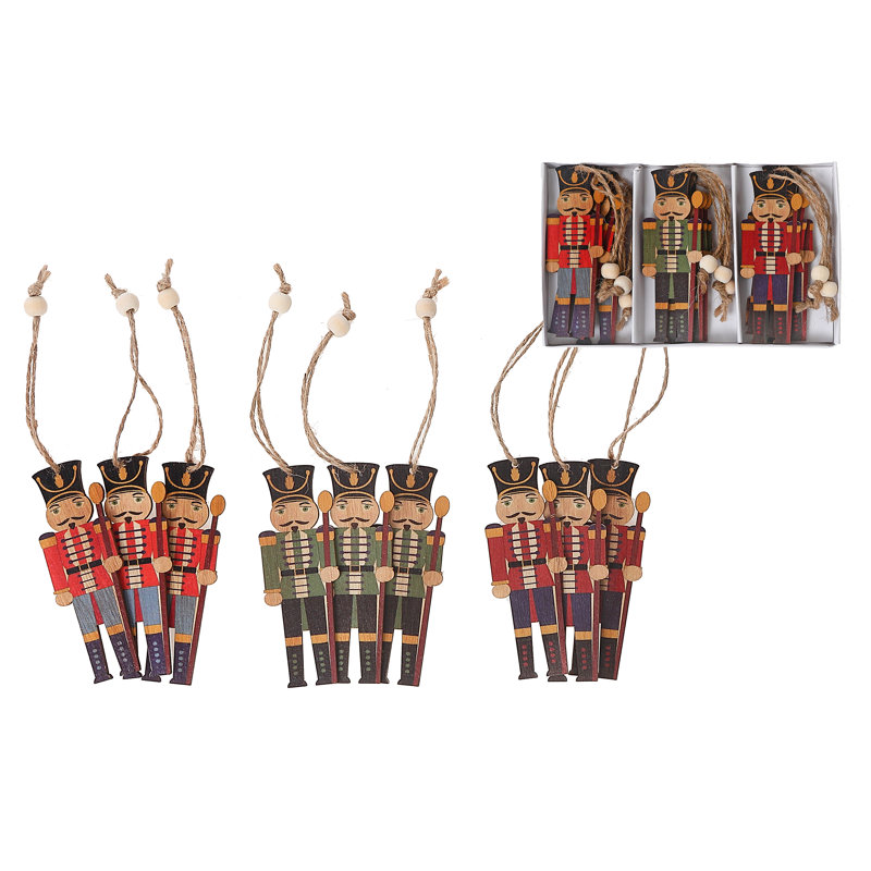 7'' Wood Holiday Shaped Ornament