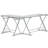 L-Shaped Tempered Glass Top Computer Desk With Pull Out Keyboard Panel, Clear
