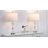 28" Glass Bedside Table Lamps with Type-C, USB-A & Outlet, Bulbs Included