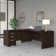 Bush Business Furniture Studio C L Shaped Desk with Mobile File Cabinet and Return