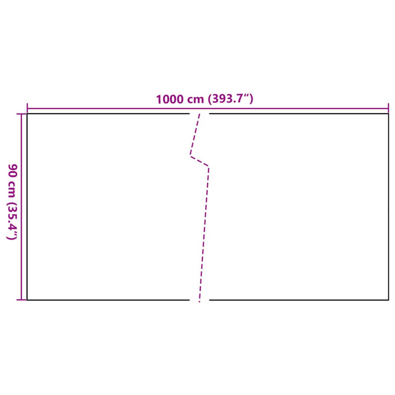 Catrenia Polyethylene Balcony Privacy Screen, 1000cm W x 90cm D, Anthracite