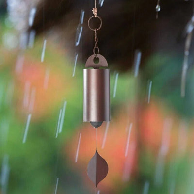 Grand carillon en métal à résonance profonde d'extérieur, cloche de sérénité héroique pour la décoration de patio de jardin, tons apaisants pour un confort et une détente mémorables