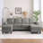 102-Inch Deep Gray Linen Fabric Modular Combination Sofa, L-Shaped Cloud Sofa With Storage Space Under The Sofa, DIY Combination For Living Room Use-1649780893-1649780889