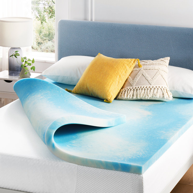 Schererville Alwyn Home Gel Memory Foam No Mattress Topper, 3", King