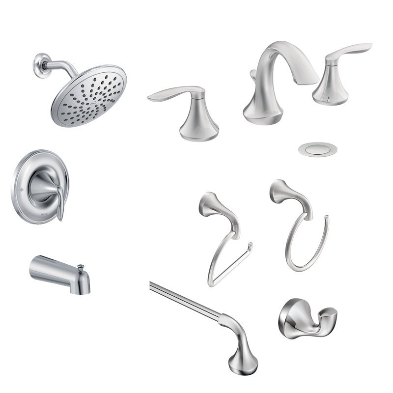 Eva 8 Piece Bathroom Hardware Set