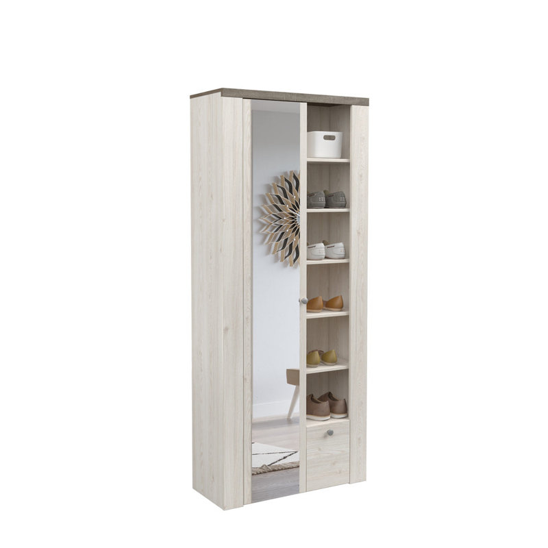 Sofronio Manufactured Wood Wardrobe, Sibiu Larche Oak