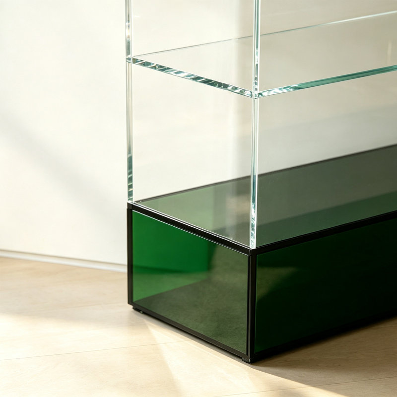Bibliothèque moderne en acrylique transparent, H 59,06 po x l 31,5 po x P 11,81 po