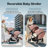 Foldable Twin Stroller With Adjustable Backrest-115356144