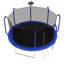 Trampoline 12FT avec panier de basketball, trampoline d'extérieur renforcé de type ASTM avec filet d'enclos