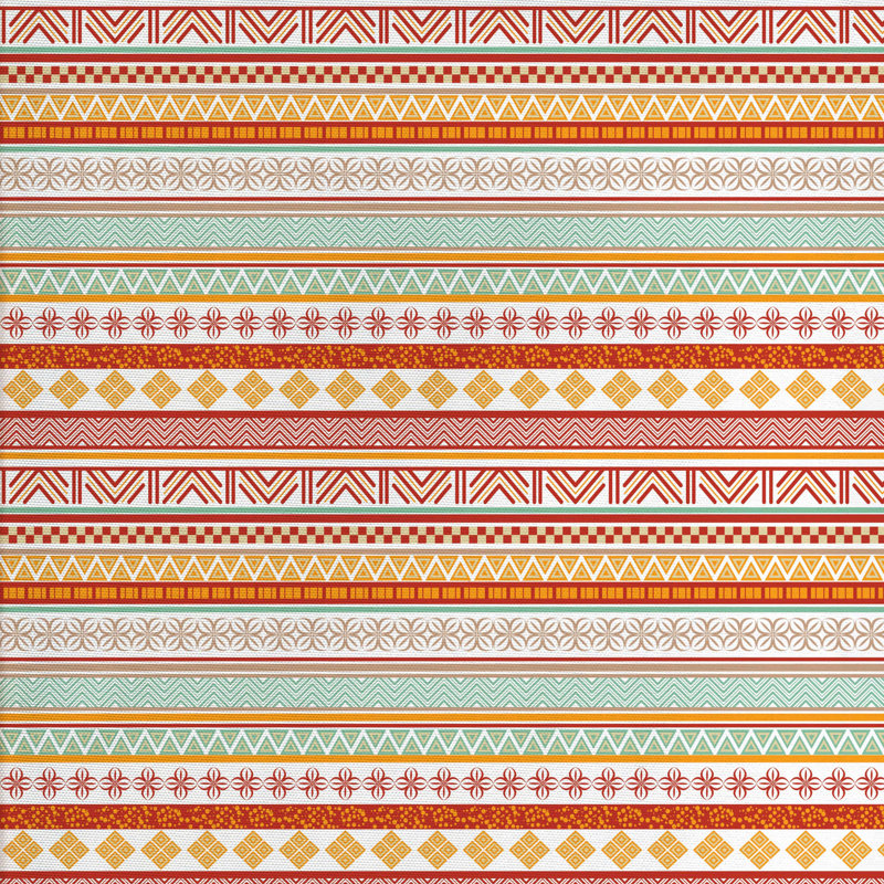 Tissu tribal, l 58 po x L 108 po