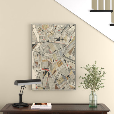 «Modern Map of Brooklyn» par Nikki Galapon, reproduction d'art sur toile